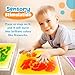 Sensory Floor Tiles for Kids Toddlers: 6 Pack Liquid Play Mats, 12