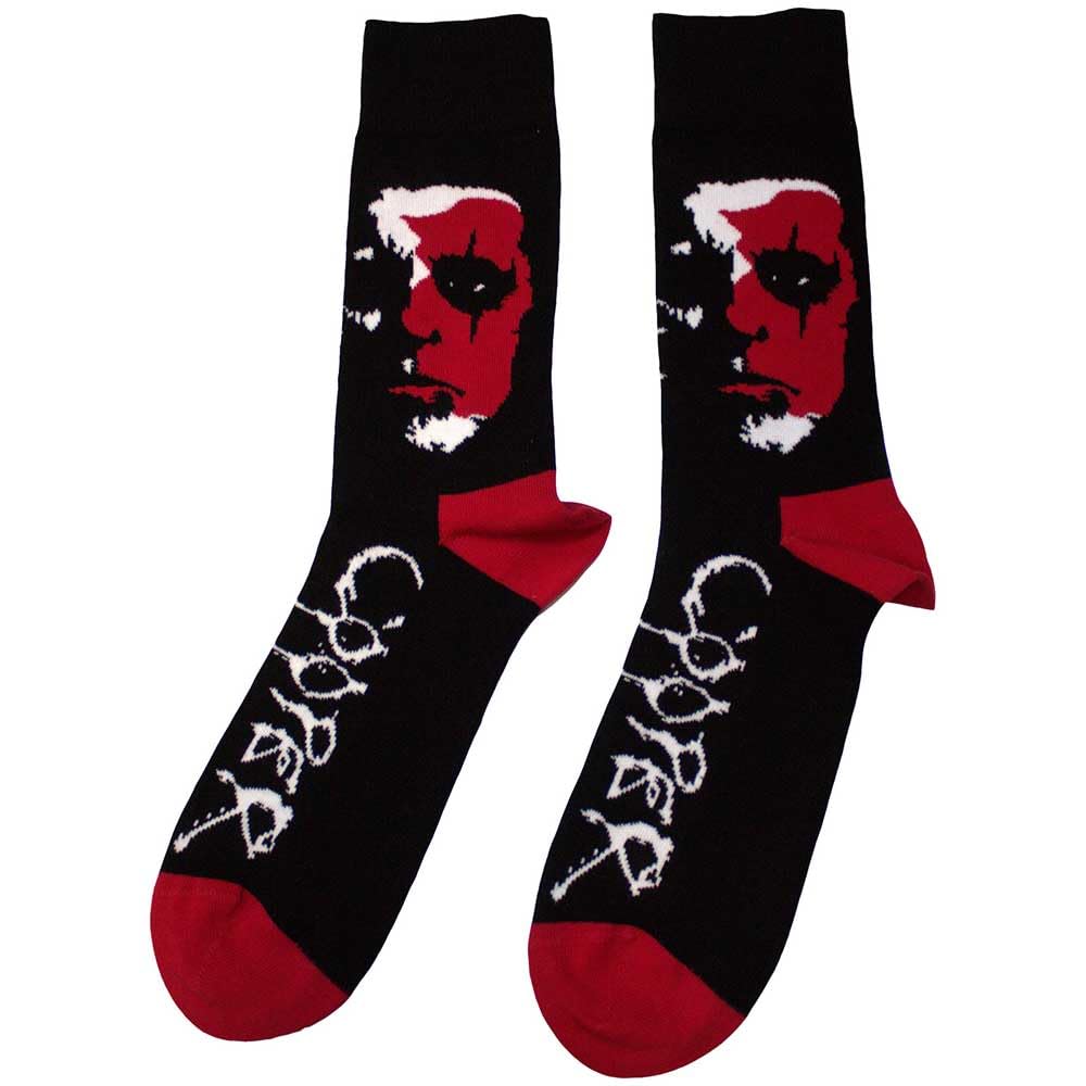 Rock Off officially licensed products Alice Cooper Face Logo Ankle Socks One Size