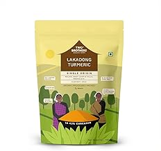 Two Brothers Organic Farms Lakadong Turmeric Powder (150g) | Single Origin | High Curcumin (10-12%) | Hand-Harvested & Sun-Dried | Rich Aroma & Deep Flavor
