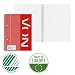 Leitz VON Collegeblock A5 kariert, 5er Pack, Notizblock mit 160 Seiten, 80 Blatt, Ideal für Büro, Studium und Schule, mit Rand links, 45760001