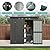 Domi Outdoor Storage Shed 6' x 4', Metal Waterproof Tool Shed Utility Storage House with Double Lockable Doors & Air Vent for Backyard Garden Lawn Patio