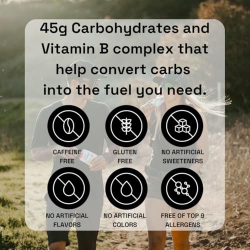 Image of Chargel Strawberry, Caffeine-Free Instant Energy Gel Running, Biking, Workout, Hiking Essentials for Women & Men, Gifts for Runners - Carbs Vitamins, Gluten Free - Pack of 6 Gels - 6.35oz Each
