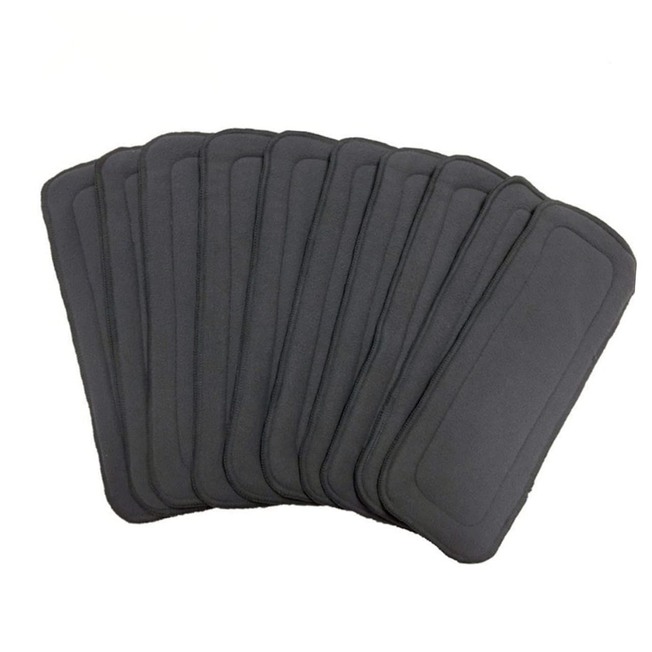 SUPVOX 10 Piezas Paquete Inserciones de de Bambú Reutilizables para Bebés Color Ecológicas y Absorbentes