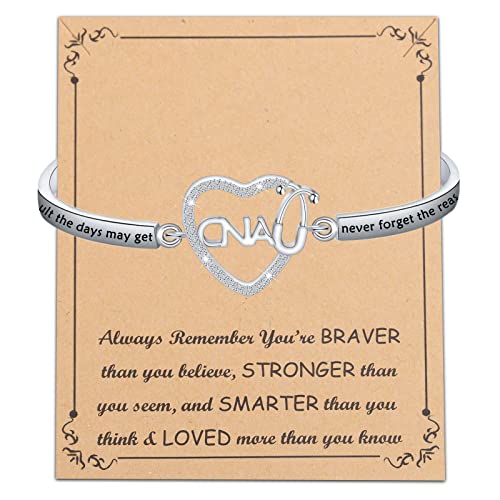 Bracelet CNA cadeau diplôme infirmière bijoux assistant L