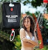 【Portabel und faltbar】die Camping-Duschtasche im Freien kann bei Nichtgebrauch auf eine kleine Größe zusammengeklappt werden. Es ist leicht zu transportieren und zu lagern. Der perfekte Outdoor-Camping-Wanderrucksack für Selbstfahrer.