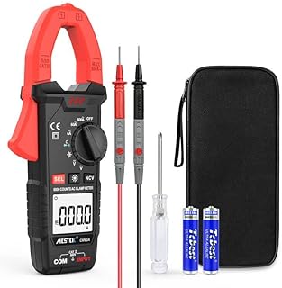 Digital Clamp Meter, MESTEK Multimeter Voltage Tester T-RMS 5999 Counts Auto-Ranging AC Current and AC/DC Voltage Tester with NCV, Amp, Volt, Ohm, Continuity, Capacitance and Resistance Test
