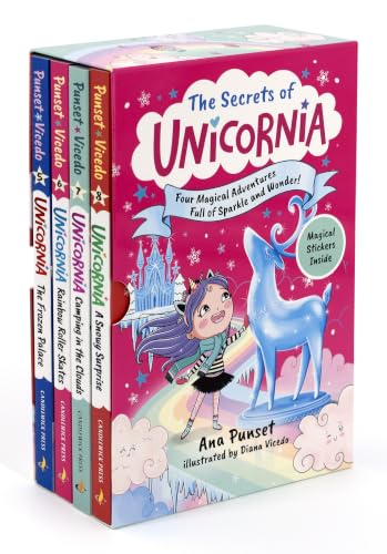 The Secrets of Unicornia: Four Magical Adventures Full of Sparkle and Wonder!: Books 5-8 (A Boxed Set of Four Unicorn Chapter Books About Friendship and Adventure for Kids Ages 5-7)