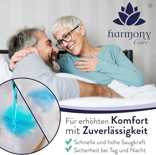 Harmony Care ® MAXI saugstarke Windelhosen für Erwachsene – diskrete Inkontinenz Pants für Frauen und Männer - Windeln für Erwachsene, Gr.L - 8 Stück Testpack