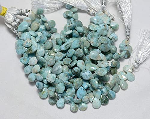 Larimar cut pear shape briolettes de qualité gemme pour haute joaillerie