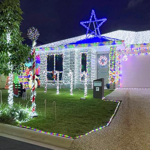 XmasBokeh Extra Long Fairy Lights 30m 300 LED Cool White String Lights Plug in Mains Powered Timer Memory 8 Modes Indoor Outdoor Decor for Christmas Tree Outside - Image 4
