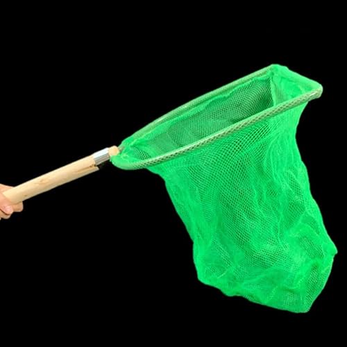 Miniatura 3 de Gatuida Red de pesca, 2 unidades, red de aterrizaje de peces, red de captura de pesca con mango de madera, red cuadrada de camarones para peces, red