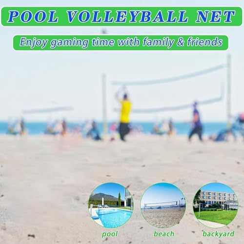 Filet de piscine de volleyball en maille solide de rechange ajustable