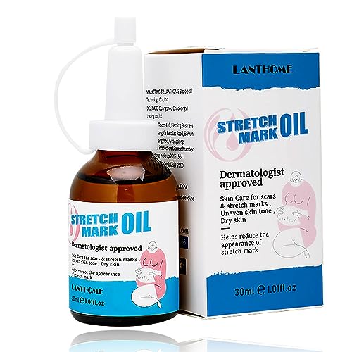Rosarden Stretch Mark Pregnancy Massage Oil, Stretch Mark Oil, Skincare Oil for Improve Stretchmarks, Pregnancy Skin Care Fade Stretch Marks, Body Moisturizer for Dry Skin, First Time Mom Gift 30 ml