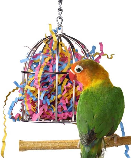 Super Bird Creations SB476 Mini Stainless Steel Treat Cage Bird Toy, Small/Medium Bird Size, 6" x 3" x 3"