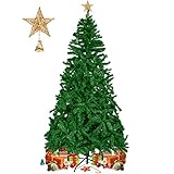 Ocasiones amplias: el árbol de Navidad artificial con adorno de estrella es una decoración perfecta para el hogar, la sala de estar, el patio, la oficina, los restaurantes, los centros comerciales, las tiendas, etc., brindando un ambiente festivo más fuerte y cálido a sus vacaciones de Navidad, deje que su familia e invitados pasa una agradable Navidad.