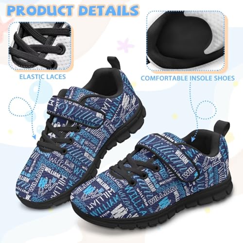Kids Tennis Shoes for Boys Girls Custom Name Mesh Sneaker Athletic Running Sport Walking Shoes Lightweight3