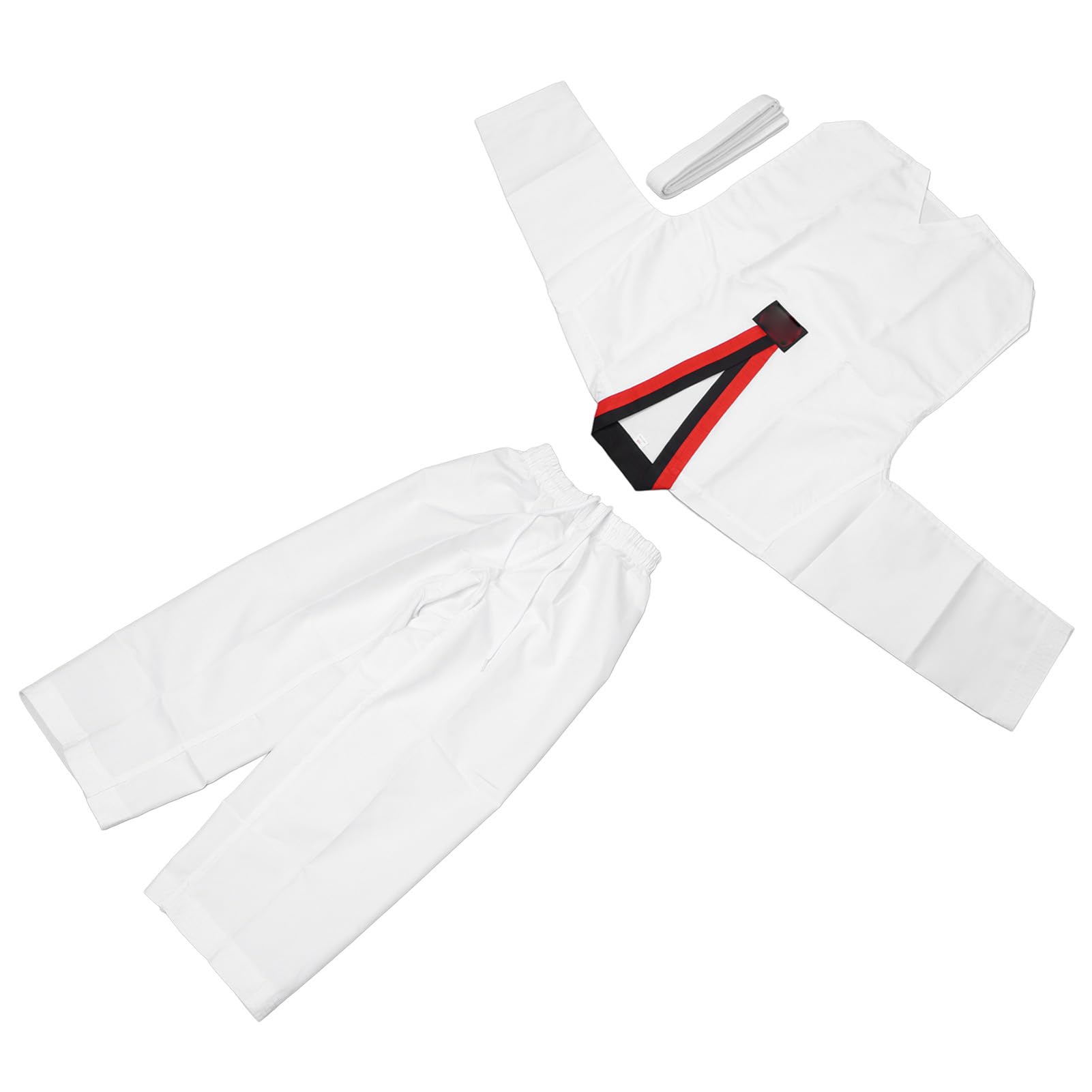 Traje de taekwondo, altura de 136 a 146 cm cómoda uniforme entrenamiento taekwondo transpirable Taekwondo Dobok traje entrenamiento estudiantes ligeros para niños