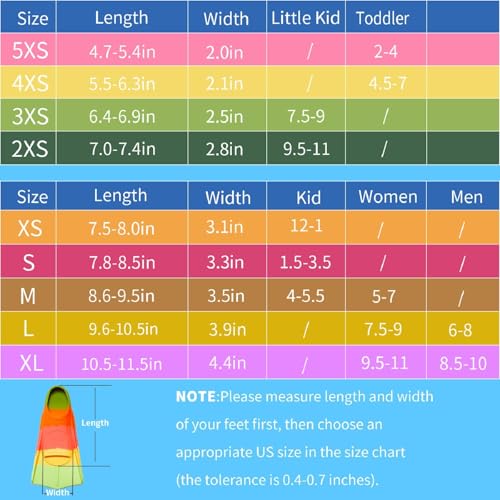 Image of Kids Swim Fins,Short Kids Fins Youth Swimming Flippers for Lap Swimming Training for Children Girls Boys Beginners (E Swim Fins, M)