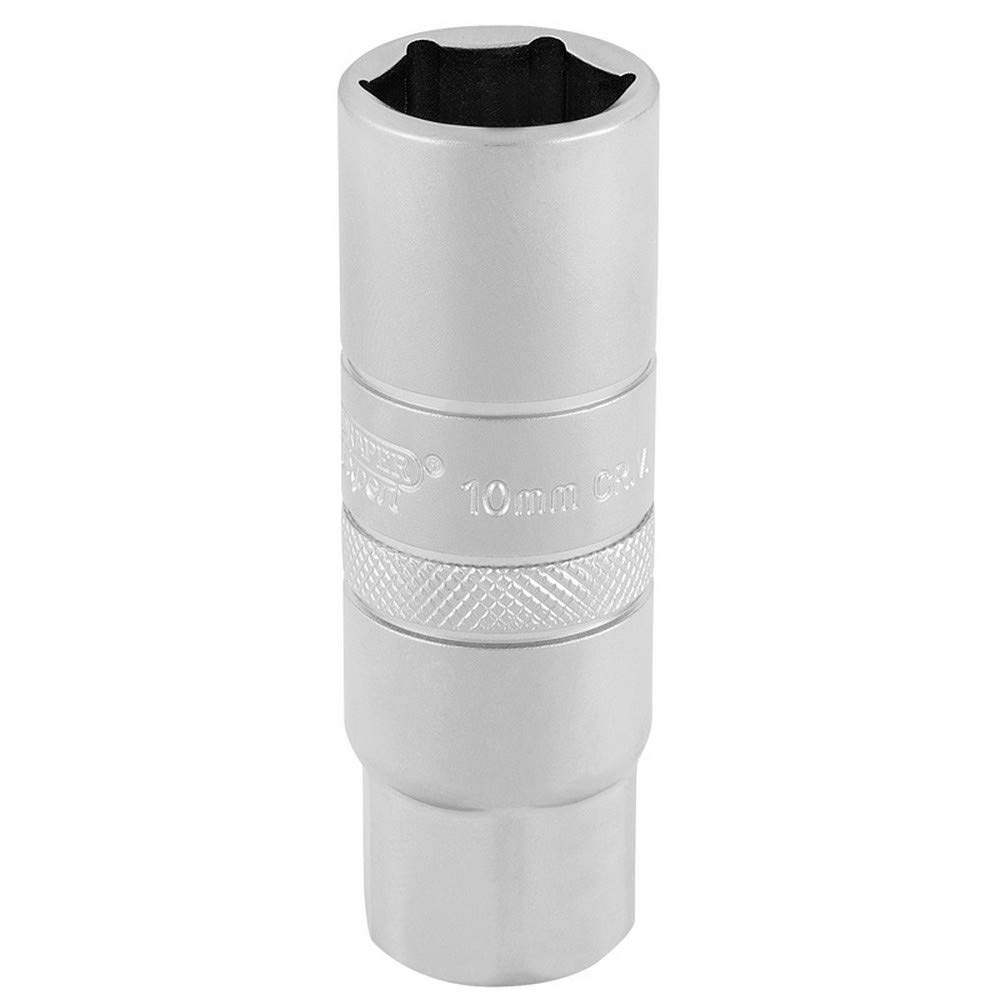 Draper 3/8" Drive Satin Chrome Hexagon Spark Plug Socket