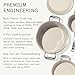 Made In Cookware | 7-Piece Ceramic Non Stick Pot and Pan Set (Stainless Handle) | 5-Ply Stainless Clad | Professional Cookware | Crafted in Italy | Induction Compatible