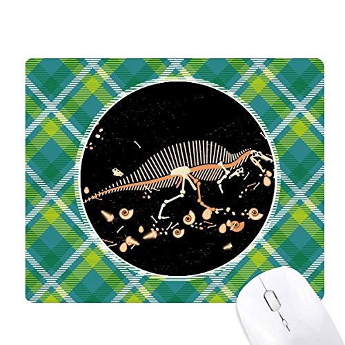 Tapis de souris dinosaure pixel vert antidérapant pour éviter les ratés de curseur