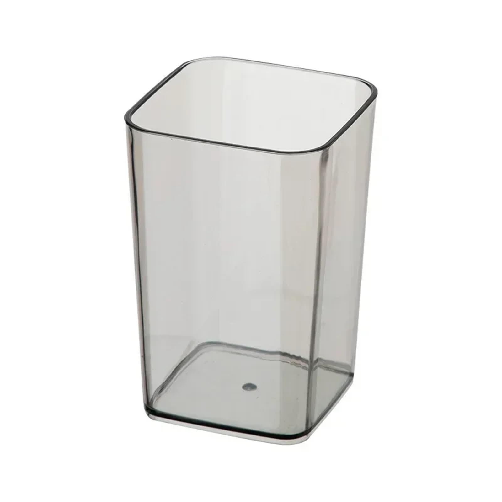 3pcs Mouthwash Cup Transparent Square Thickened Plastic Toothbrush Household Wash For Toothpaste(Grey)
