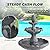 Dephet 47.4'H Italian Outdoor Garden Water Fountains, Fountains and Waterfalls Outside, Large Cascading Indoor Floor-Standing Resin Bubbler Fountain Features w/Pump for Patio and Yard Decor (Grey)