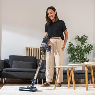 Cecotec Scopa Elettrica con Cavo Conga Rockstar 800 Powerhead Titan. 600W, Potere di Aspirazione 15kPa, Serbatoio 700ml, Spazzola Motorizzata, Tubo Telescopico, Accessori, Raggio d'Azione 8m