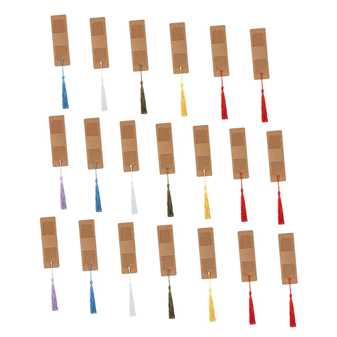 DOITOOL 150 Set Segnalibri Acrilici Vuoti con Nappe Colorate Segnalibri Mano per Progetti Diy