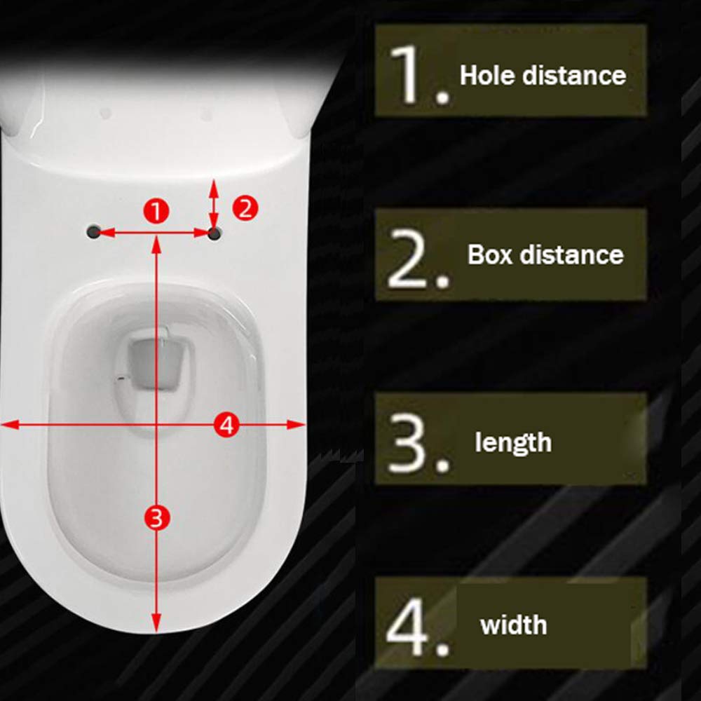 Sedile WC Universale Soft Close Copriwater, con Chiusura Ammortizzata Plastica Termoindurente Antibatterico Ideale per Bagno, Bianco,O Shape-Sonandmothercover