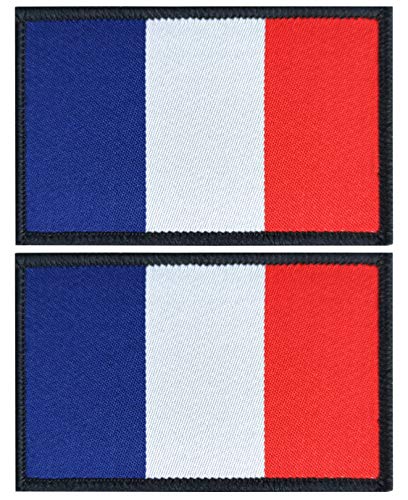Qqsd France Flag Patch French Tactical Patch - Hook And Loop Fastener, 2 Pack #TOP1