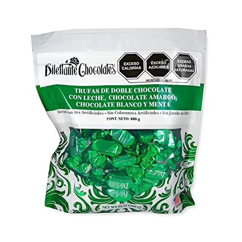 Peppermint Double Milk Chocolate Truffle Cremes - Dilettante...