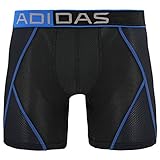 adidas Men's ClimaCool Mesh Single Boxer Brief Black/Shock Blue MD