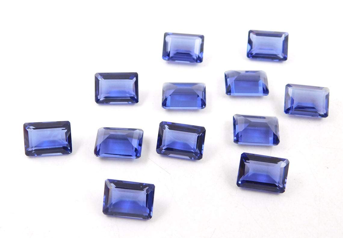 Lot de 200 pièces Naturel Tanzanite 6X4mm Forme octogone À Facettes Coupe En Vrac Pour La Fabrication De Bijoux | Qualité AAA calibrée taille 1MM à 10 mm Forme octogone pierres semi-précieuses