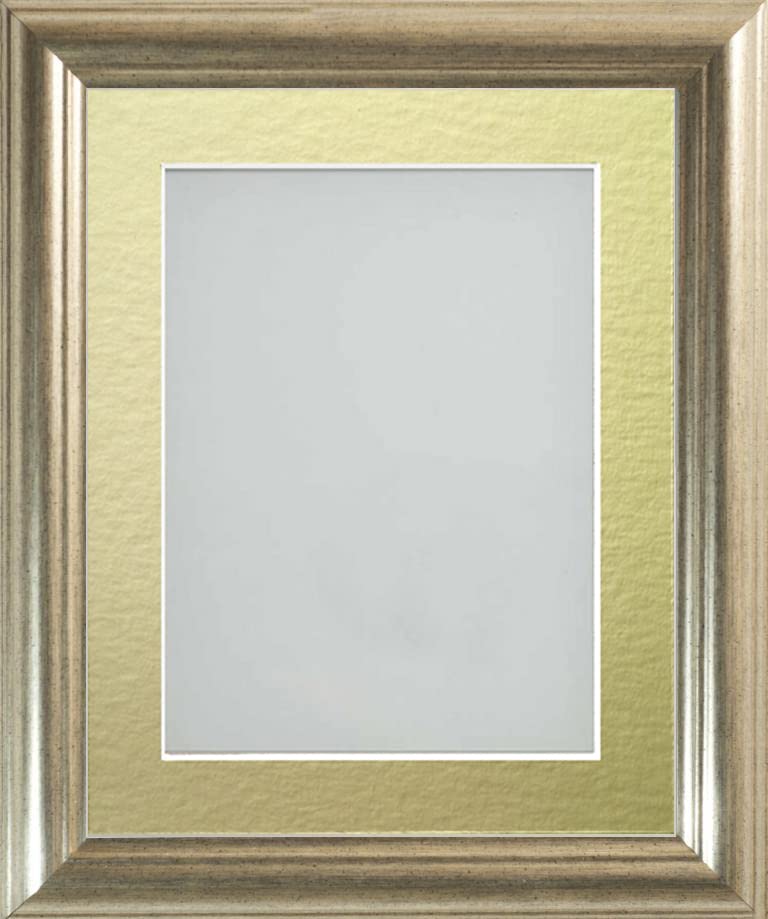 Frame Company Eldridge Silver 18x12 Frame, Gold Mount for 12x8 — image 1