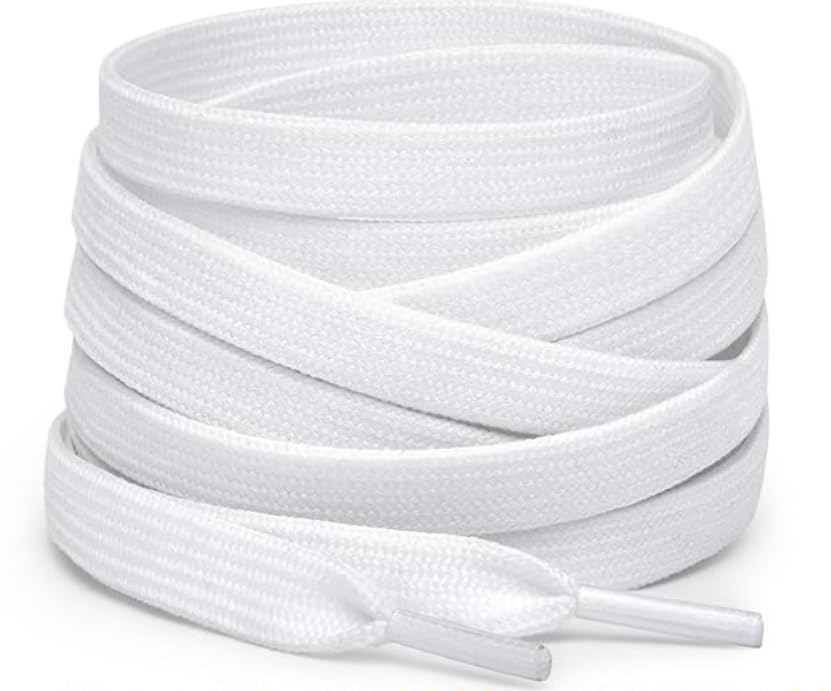 AMAZBIRD Flat Shoe laces For Sneakers, Kids Men Women Shoe Laces, Elastic Shoe Laces For Adults, Boot Laces, Shoe Lace_110_CM (Pack Of 2, White Flat) (B0CZDXPNKR) Amazon Price History, Amazon Price Tracker