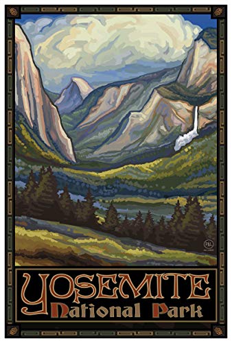 Northwest Art Mall Póster de Yosemite National Park Valley de Paul A. Lanquist