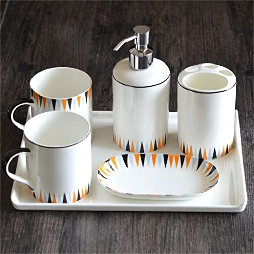 Suministros de baño taza de enjuague bucal accesorio cerámico de lavado 2