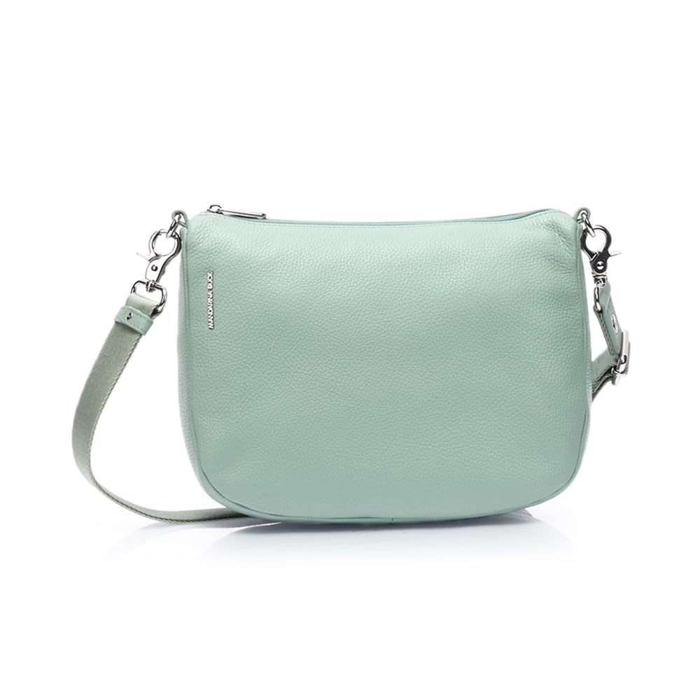 Mandarina Duck Mellow Leather Hobo, Women, One Size, Iceberg Green, Taglia Unica
