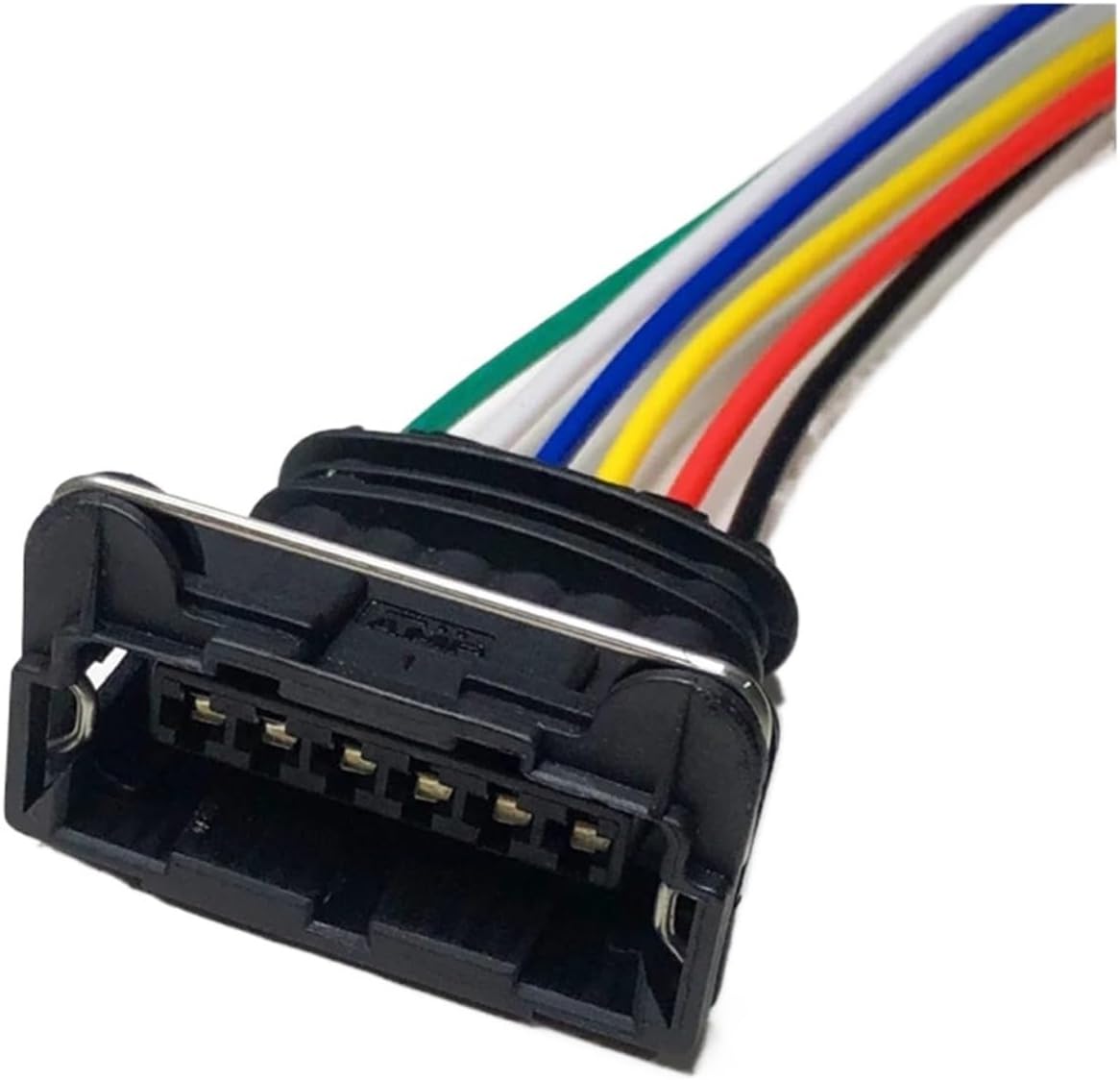 Locking Plug Connector, Dj7021a-3.5 Fuel Injection Nozzle Plug Throttle Sensor Socket 2p3p4p Ignition Coil Wire Connector 282191-1 Wire Length 15cm(6p Strip lineFemale,1sets)