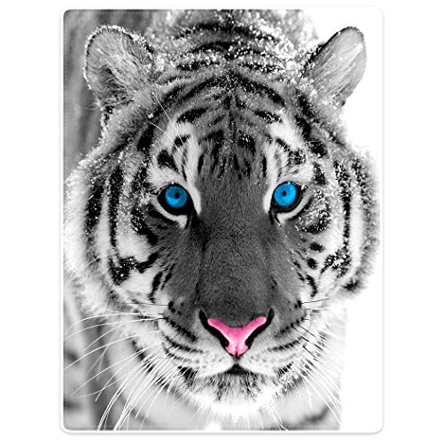 Violetpos Dick Decke Weich Wärme Gemütlich Flanell Fleece Sofadecke Deckeldecke Sibirische Tiger...