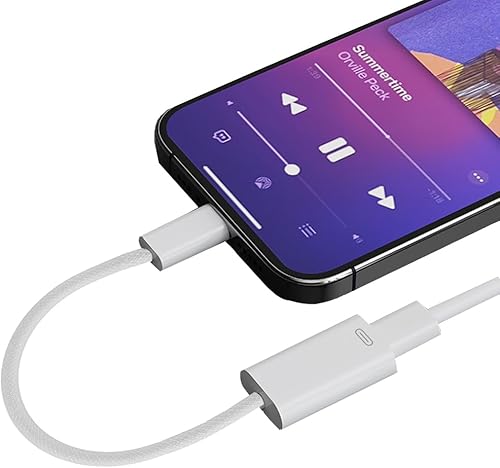 Miniatura 9 de Adaptador de audio de auriculares USB-C a iPhone, iPad, convertidor de auriculares 3 en 1, carga + transferencia de datos + audio de alta fidelidad
