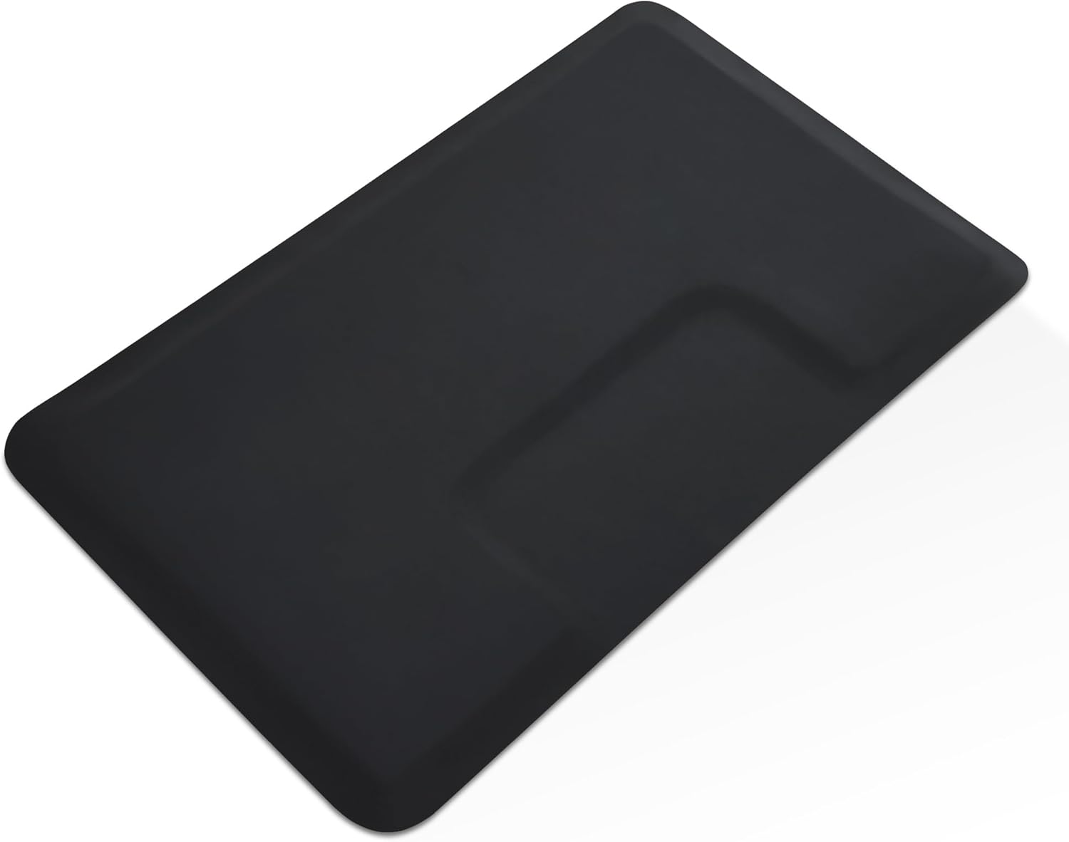 BarberPub 3 x 5 Feet Salon Floor Mat Anti Fatigue Barber Shop Chair Floor Mat for Hair Stylist Rectangle 1/2'' Thick 0040 Black