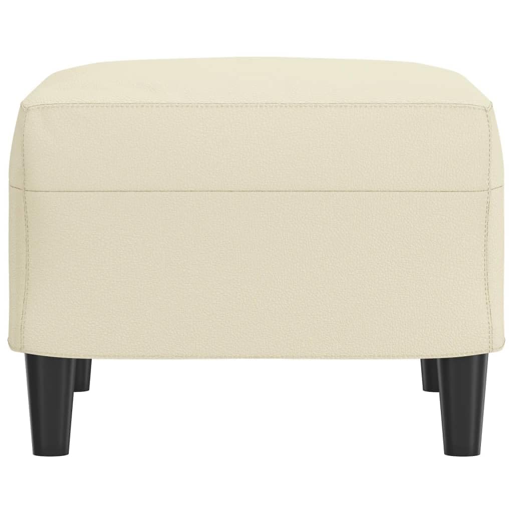 pouffe contenitore,pouf contenitore rotondo,pouf,Poggiapiedi Crema 60x50x41 cm in SimilpelleGeeignet für Wohnzimmer, Schlafzimmer, Bad