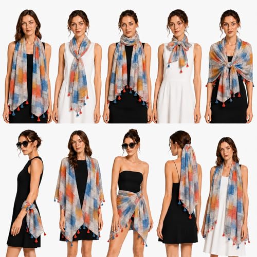 Image of FAIRYGATE Scarves & Shawls for Women Fashion Oversize Blanket Scarf with Fringes XXL Scarf