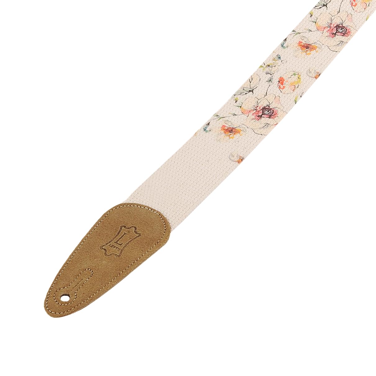 Levy's Leathers 2' Cotton Guitar Strap with Decorative Print and Suede Ends