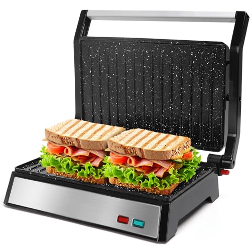 Aigostar Kontaktgrill mit Keramik-Antihaftbeschichtung...