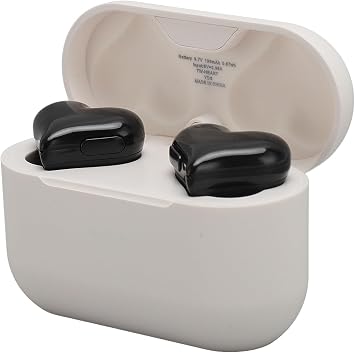 EBTOOLS Cordless Earbuds, Heart Shaped Bluetooth 5.3 Earphones with HiFi Stereo, Noise Canceling, Bluetooth Earbud, Cute Earbud for Present, Phone Black