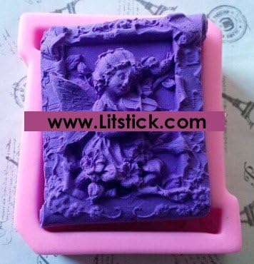 Silicone Mold Fairy Playing vilon,Soap mold,Chocolate Mould,Cake decoration
