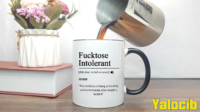 Taza de cerámica con texto sarcástico 11 oz miniatura 5